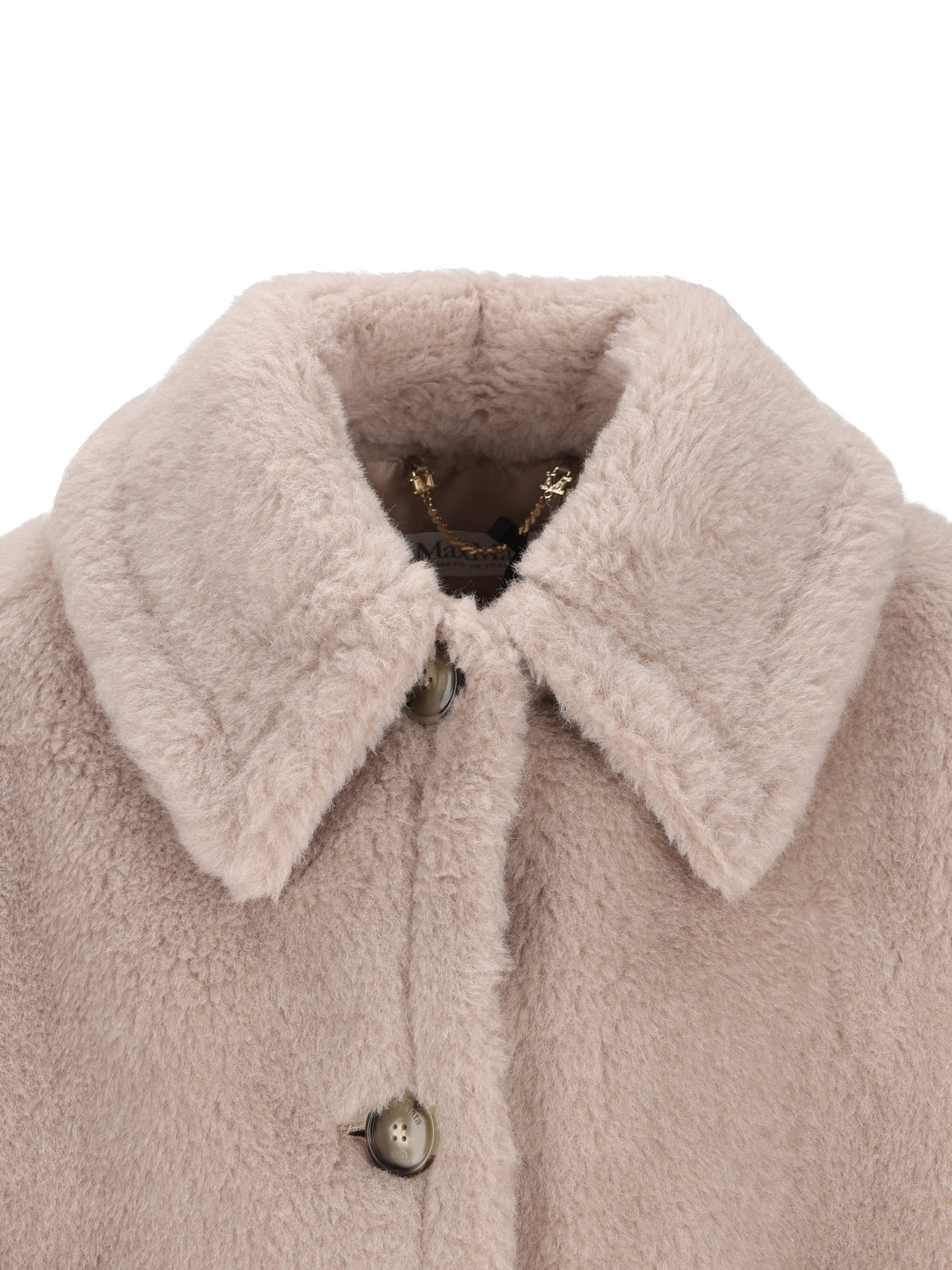 Max Mara Women's Teddy Alpaca Cape in Beige - view 4
