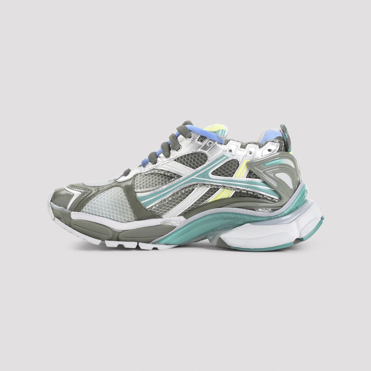 Balenciaga Men's Rubber Runner Gradient Sneakers in Blue