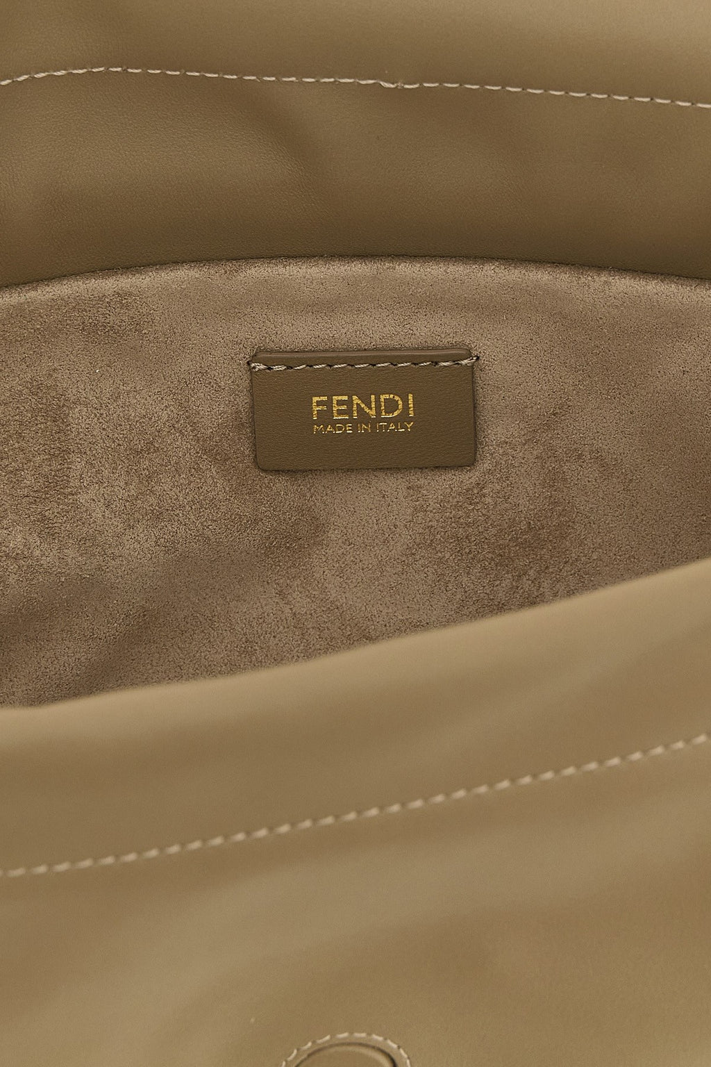 Fendi Women's Baguette Soft Media Bag in Beige Leather - view 4