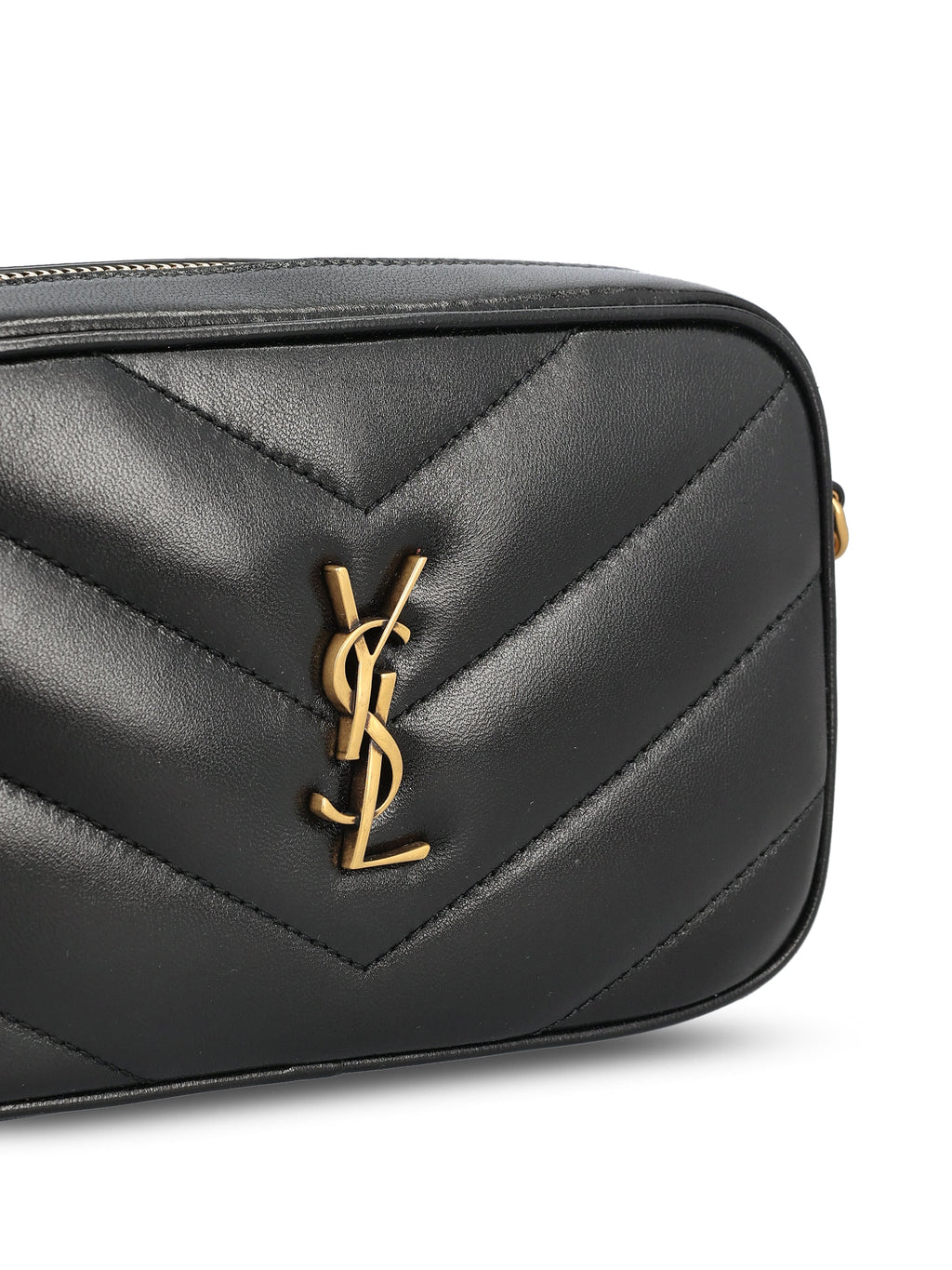 Saint Laurent Women's LouLou Lambskin Camera Bag in Black - view 4