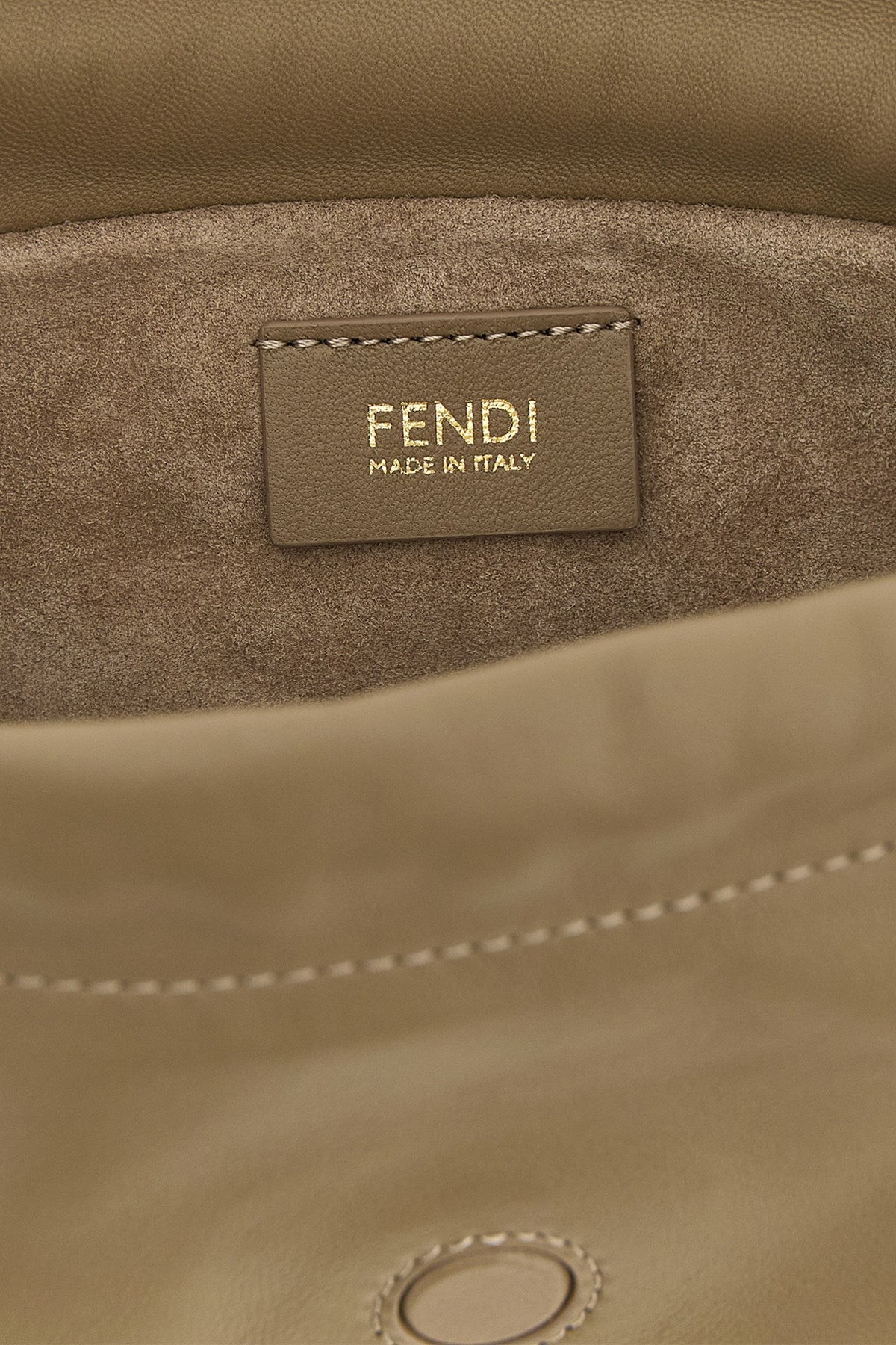 Fendi Women's Baguette Soft Piccola Bag in Beige Leather - view 4