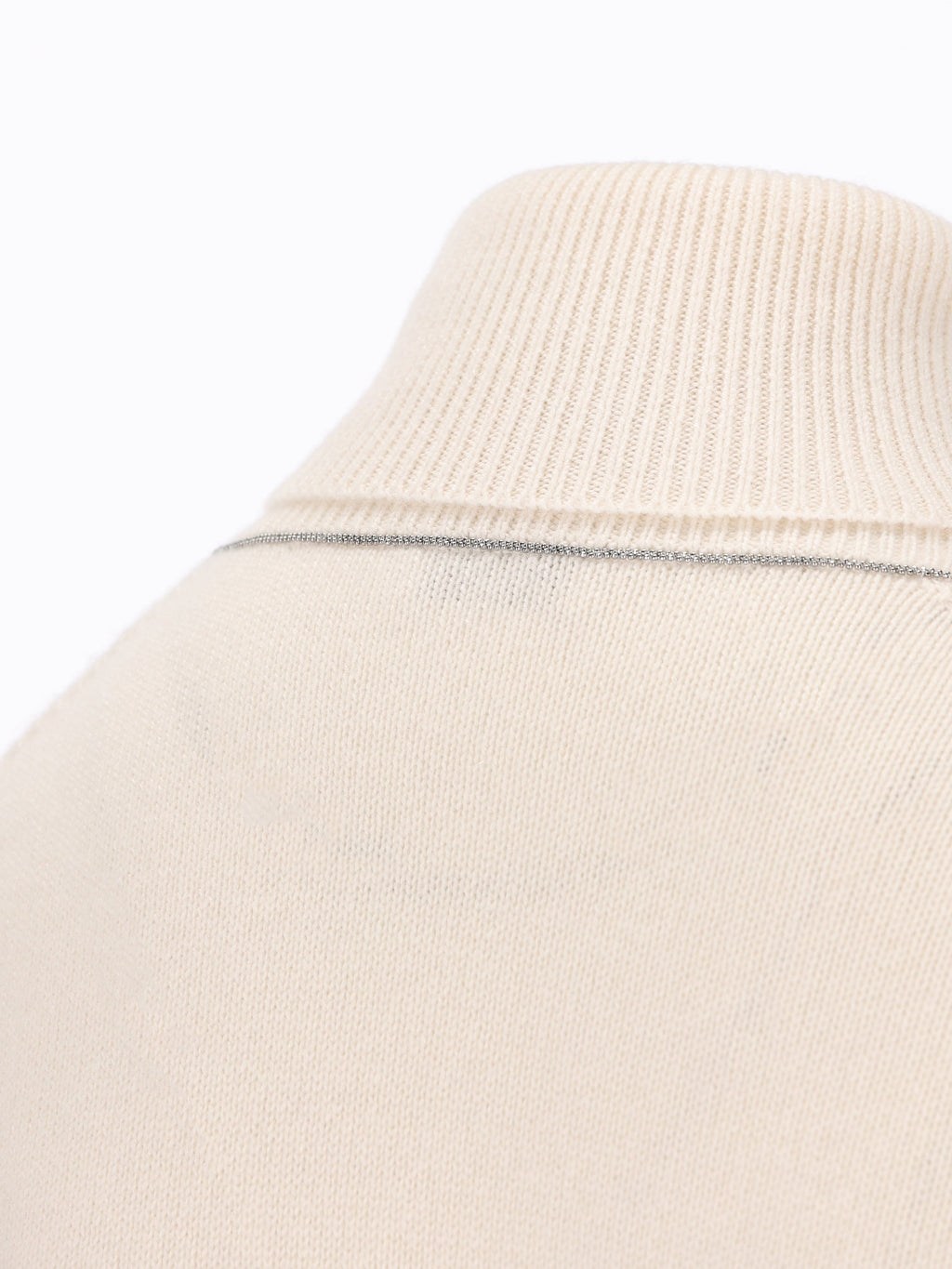 Brunello Cucinelli Women's Cashmere Turtleneck in White - view 4