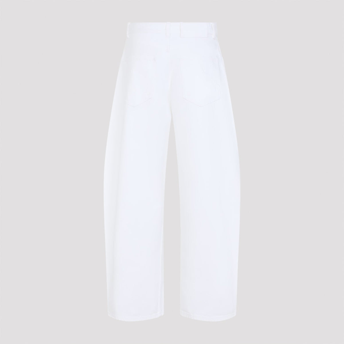 Alaia Women's Rodeo Light White Denim Trousers in Blanc - image 4
