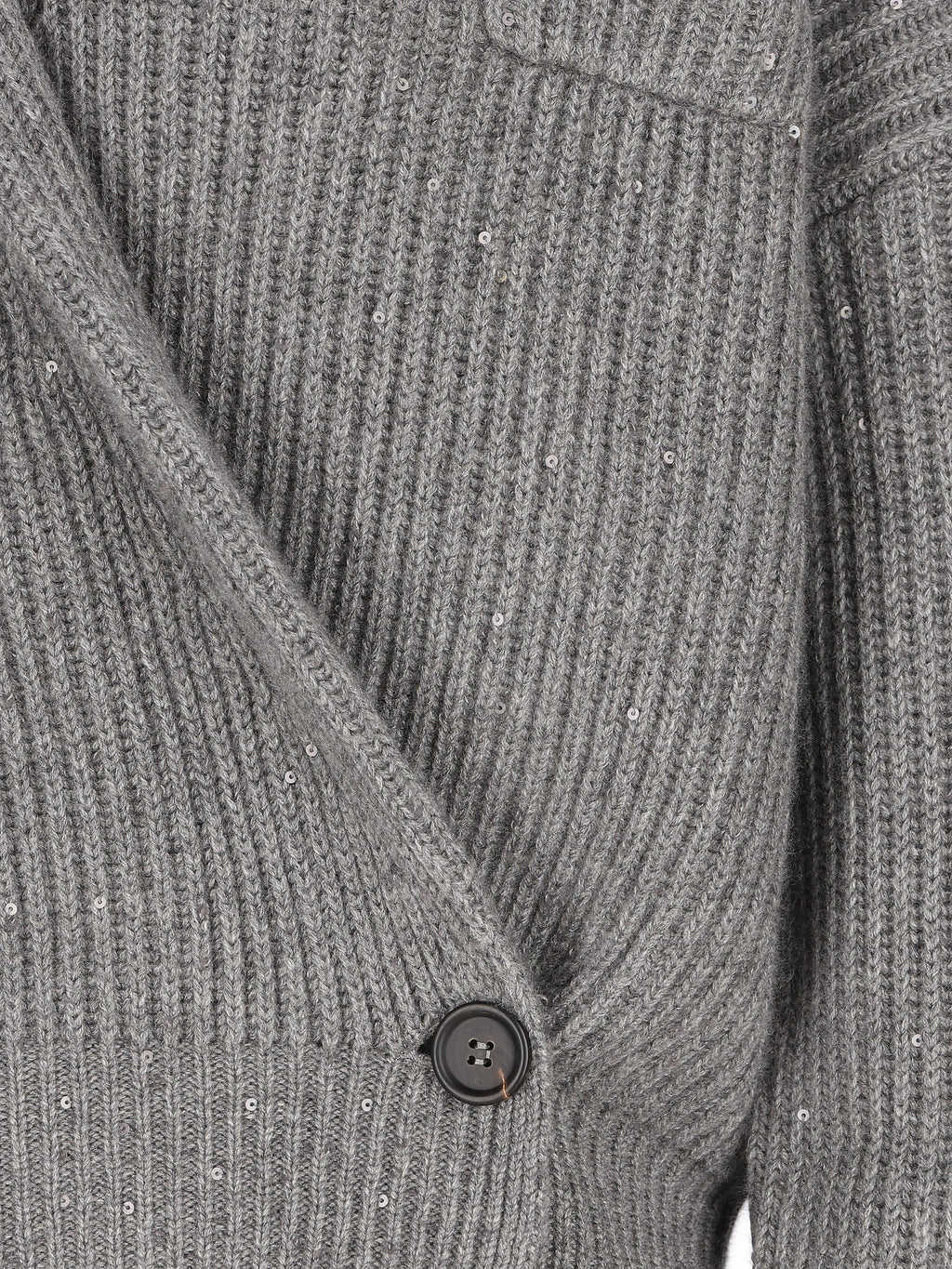 Brunello Cucinelli Women's Cashmere Silk Cardigan in Grey - view 4