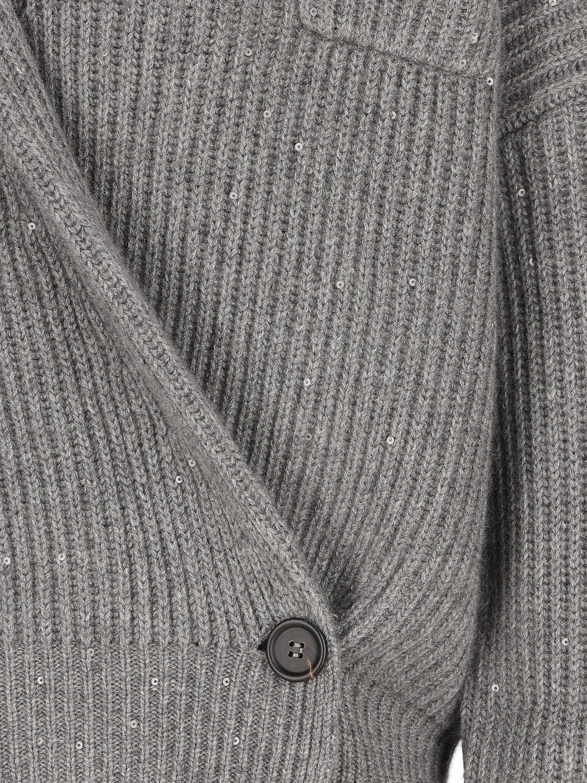 Brunello Cucinelli Women's Cashmere Silk Cardigan in Grey - view 4