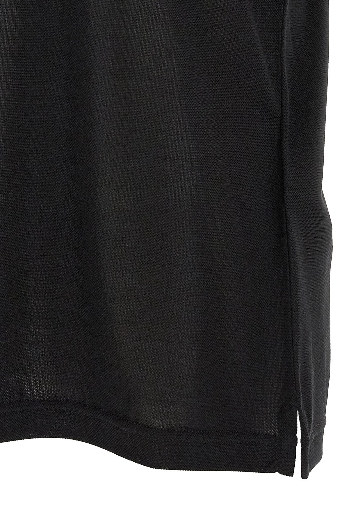 Gucci Men's Web Detail Silk Jersey Polo in Black - image 4
