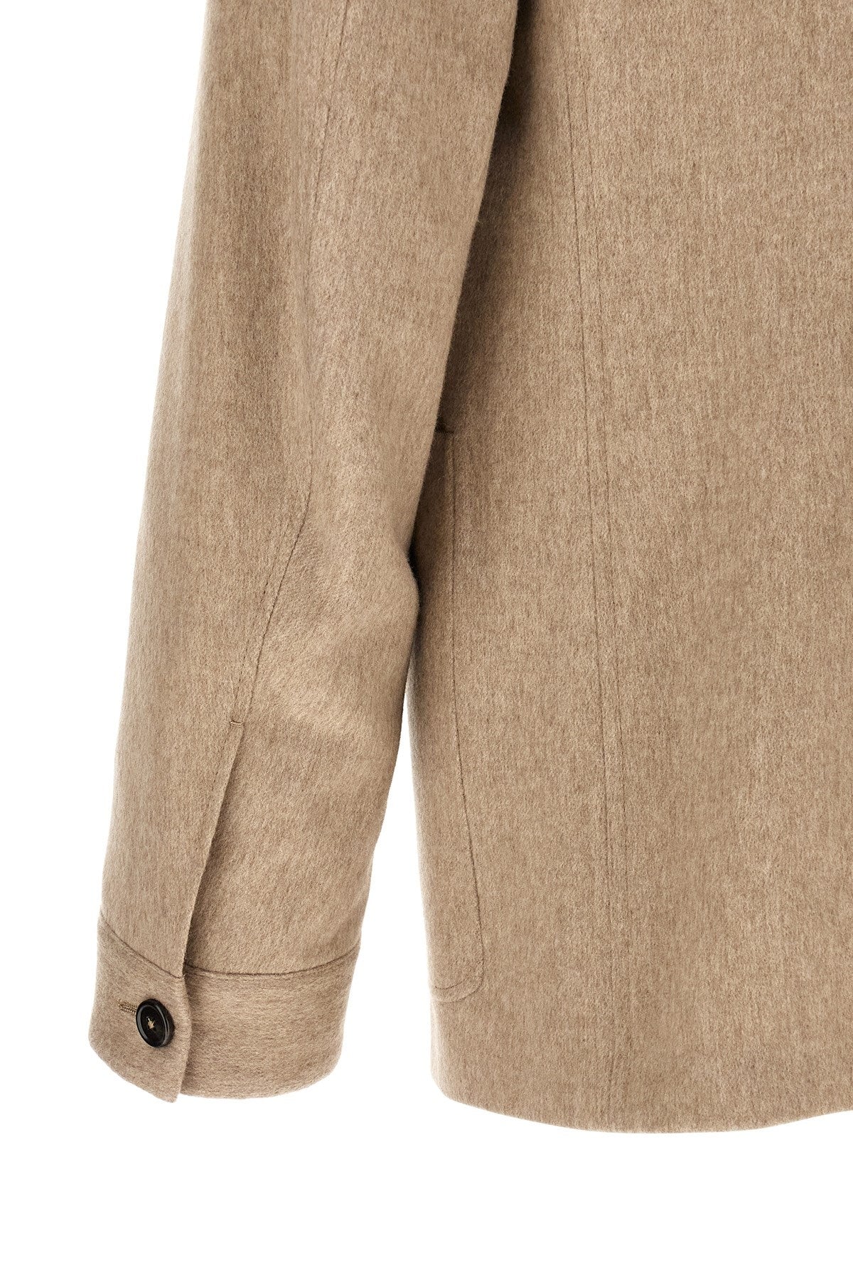 Zegna Men's Il Conte Jacket in Beige Cashmere - view 4