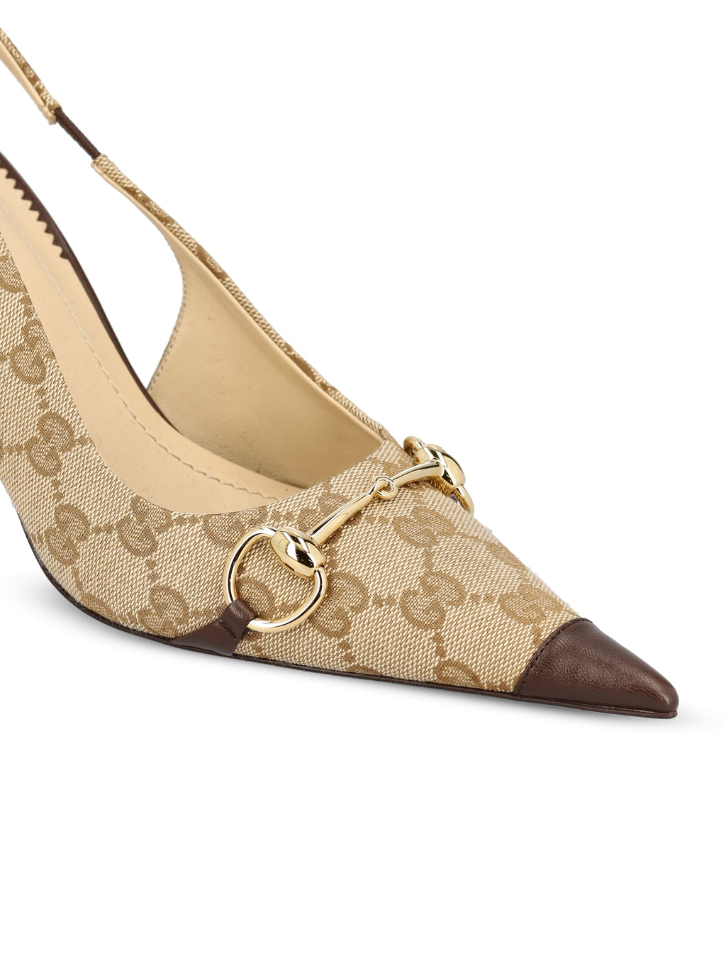 Gucci Women's GG Fabric Slingback Pumps in Beige - view 4