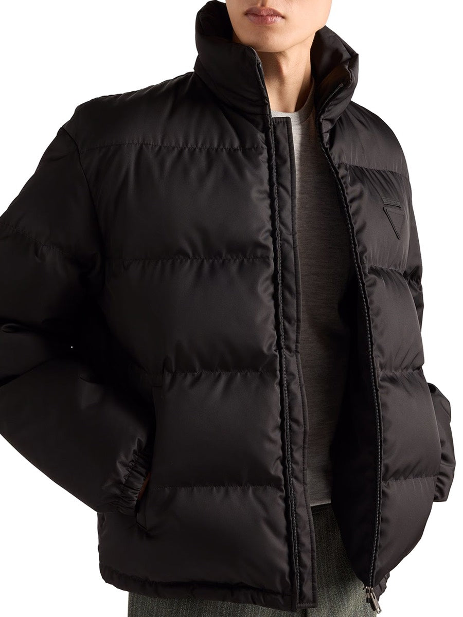 Prada Men's Re-Nylon Padded Jacket in Black