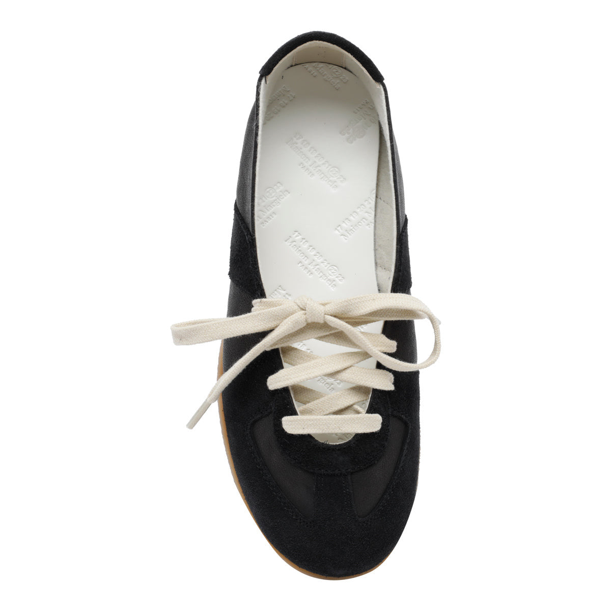 Maison Margiela Women's Calf Leather Ballet Flats in Black