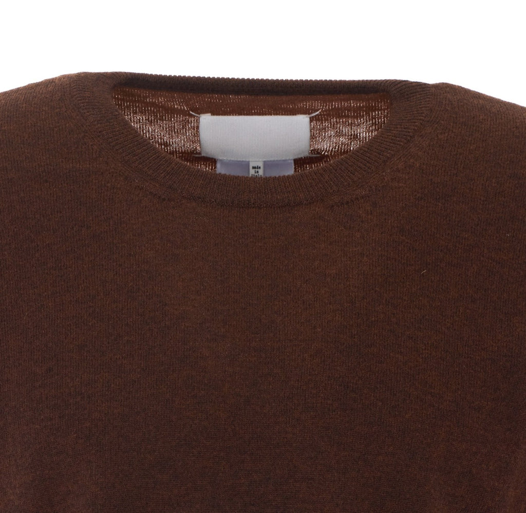 Maison Margiela Men's Wool Bicolor Sweater in Brown