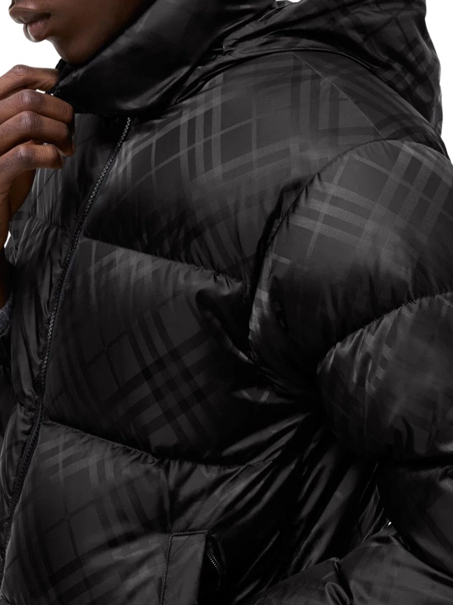 Burberry Men's Highlands Nylon Check Down Jacket