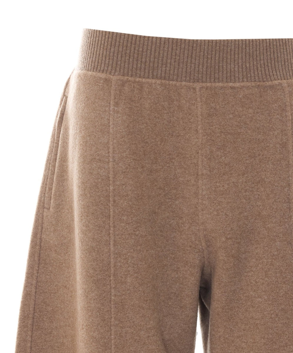 Max Mara Women's Wool Cashmere Jogger Pants in Beige