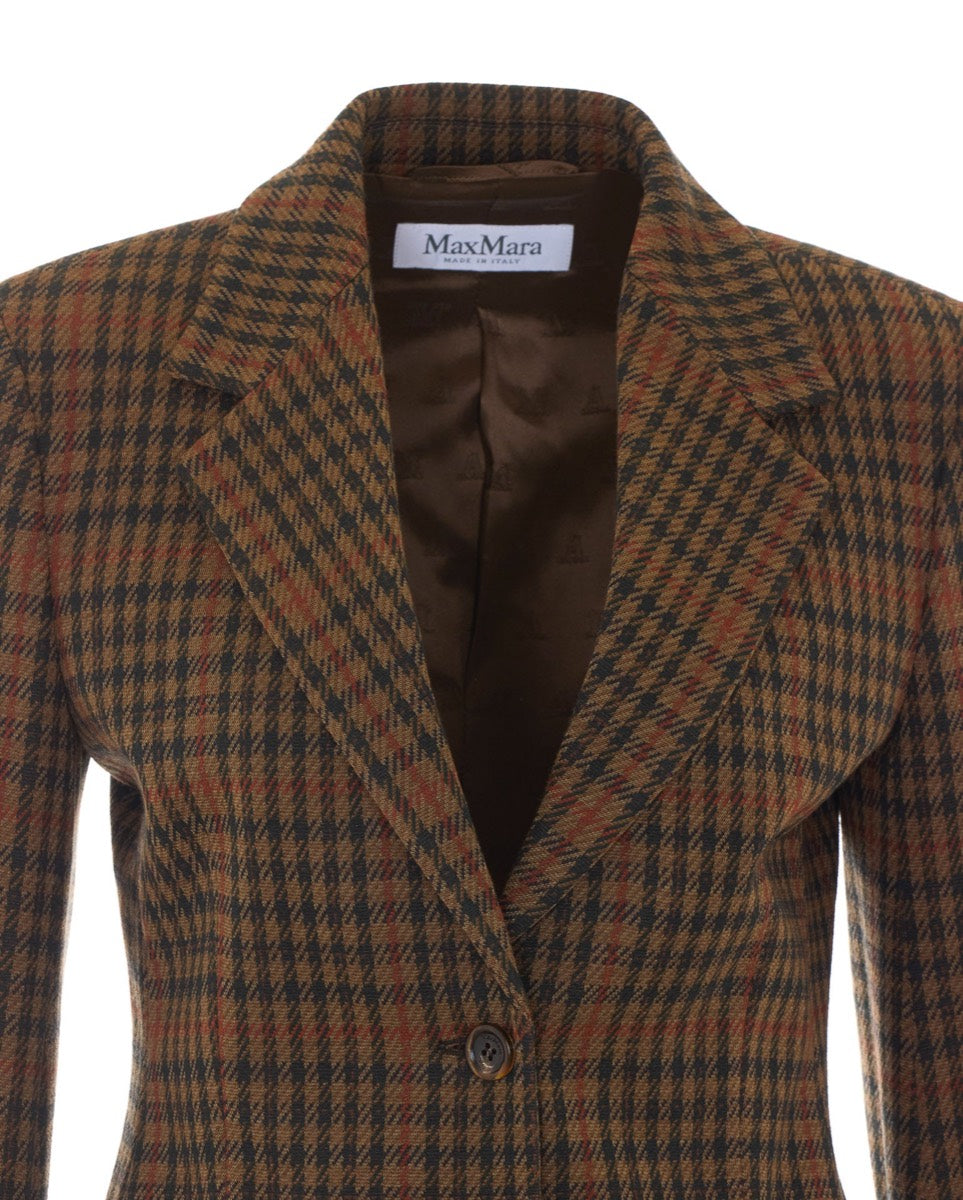 Max Mara Women's Wool Blend Jacket in Brown