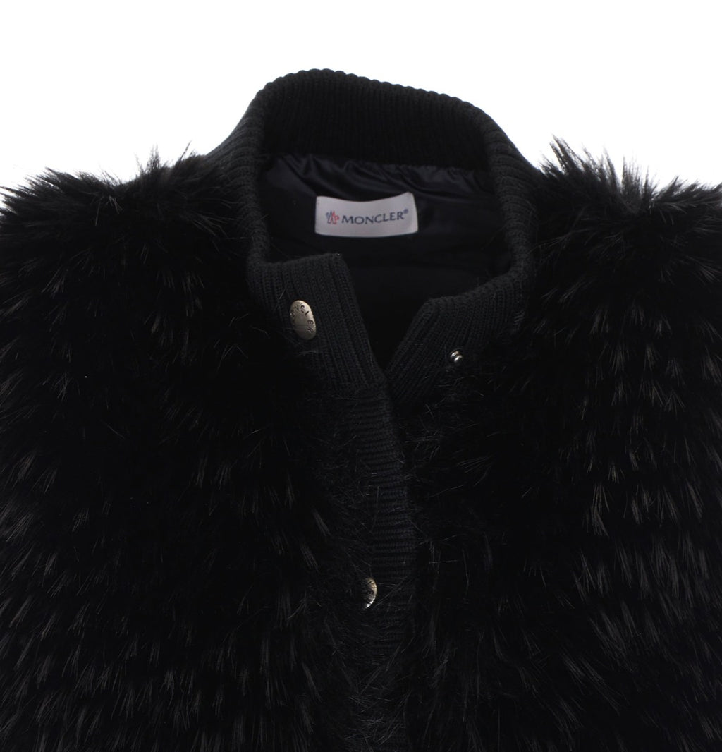 Moncler Women's Virgin Wool Down Vest in Black