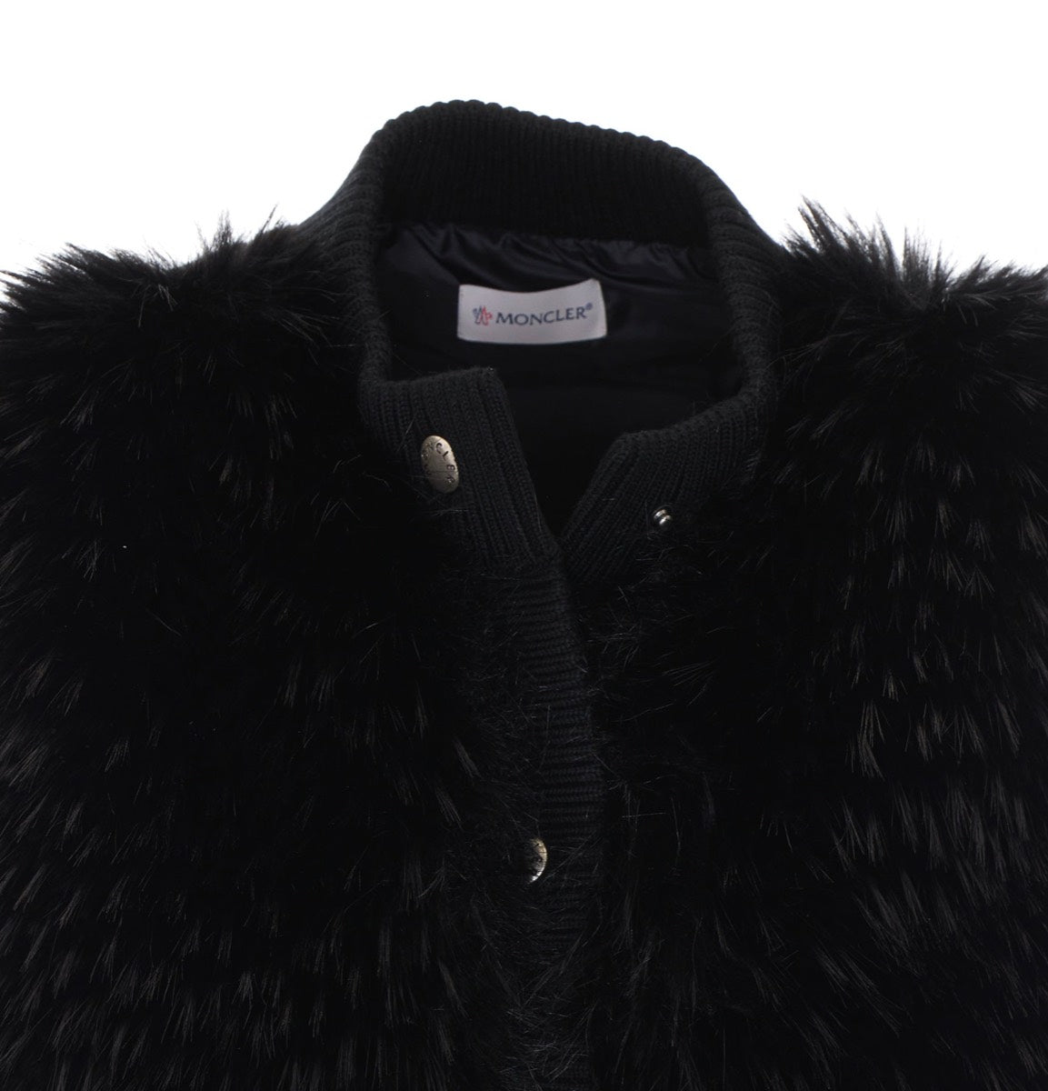 Moncler Women's Virgin Wool Down Vest in Black