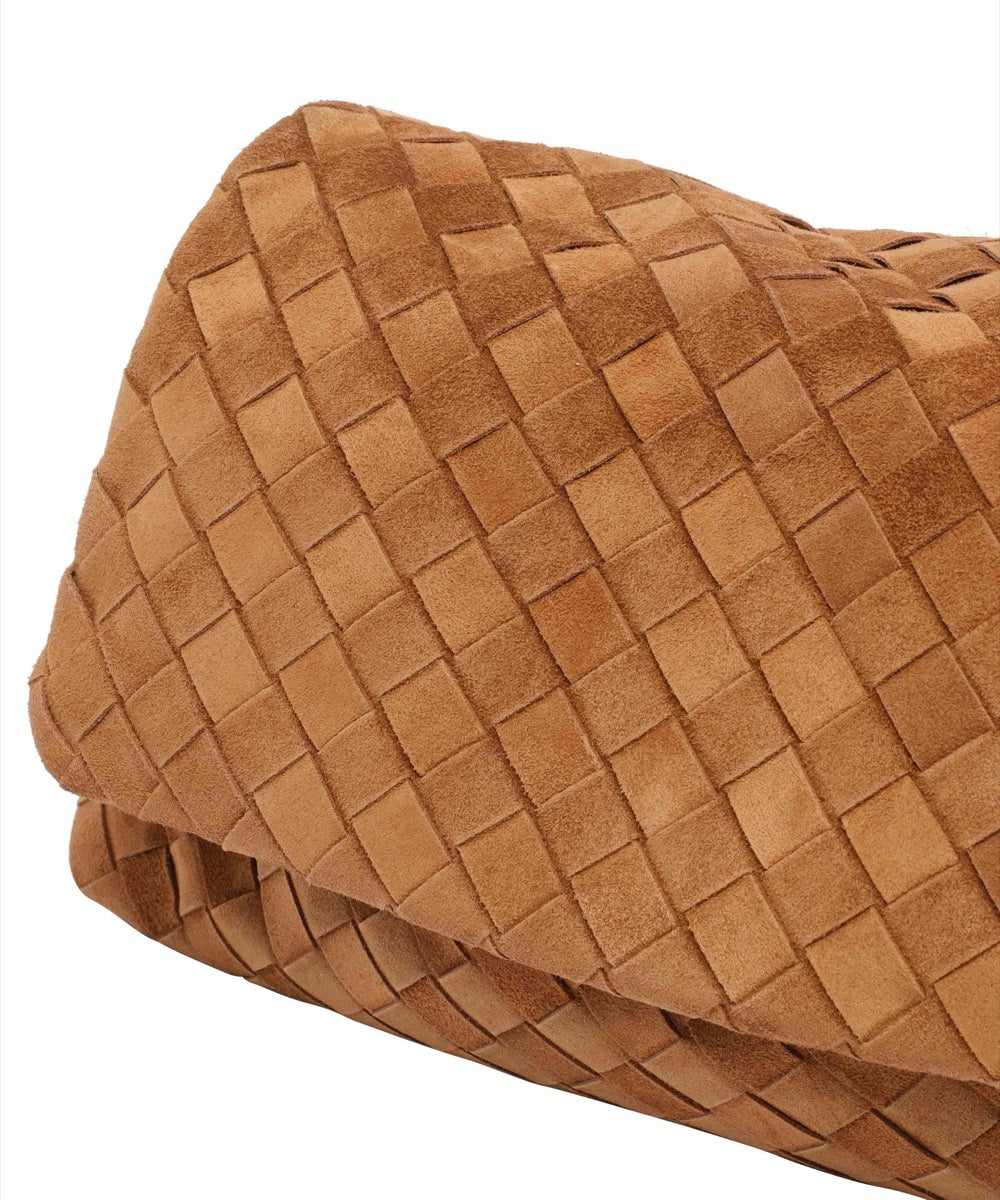 Bottega Veneta Women's Suede Giorno Bag in Brown