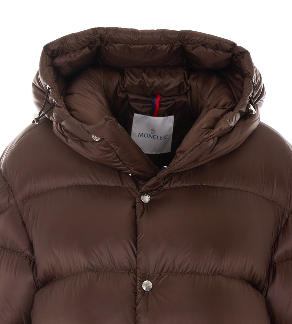 Moncler Men's Down Orelith Jacket in Brown