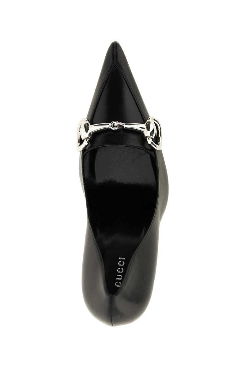 Gucci Women's Leather Boulevard Pumps in Black