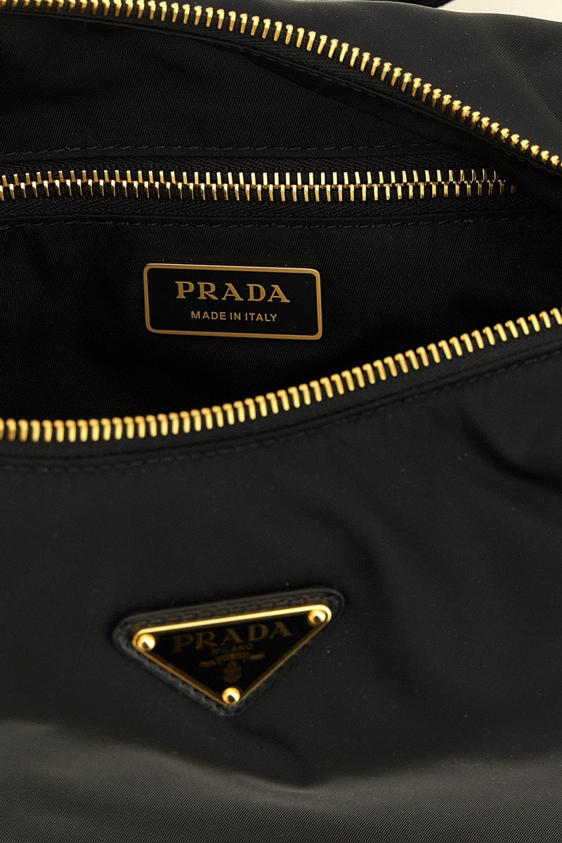 Prada Women's Re-Nylon Shoulder Bag in Black