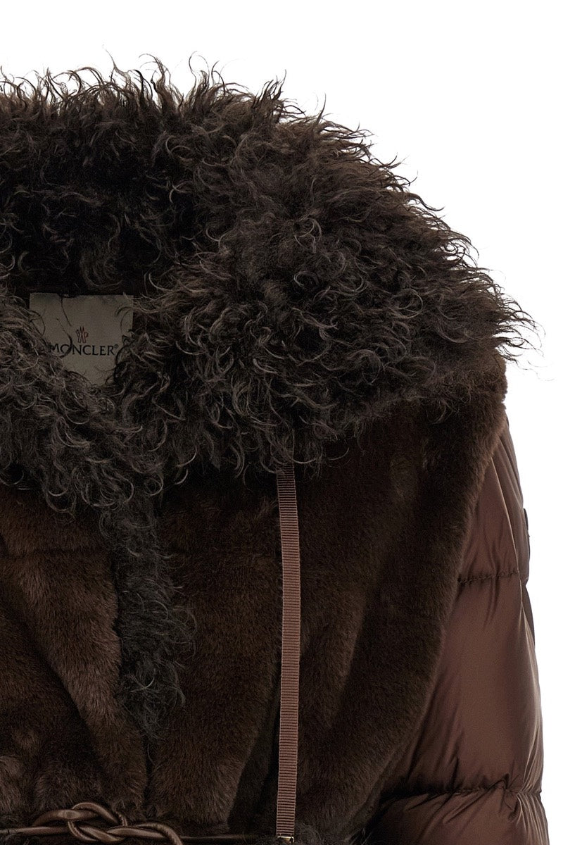 Moncler Women's Down 2-in-1 Jacket in Brown