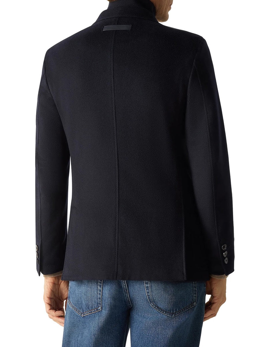 Zegna Men's Cashmere Oasis Jacket in Navy