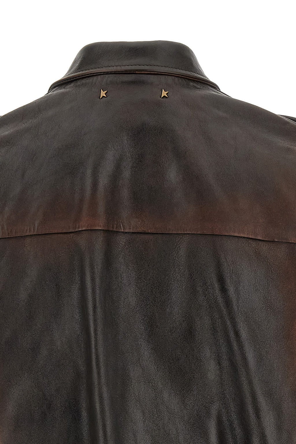 Golden Goose Men's Journey Bomber Jacket in Brown Leather - view 5