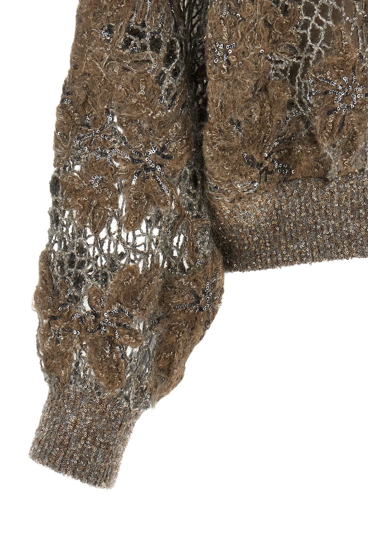 Brunello Cucinelli Women's Wool Sweater in Beige - view 5