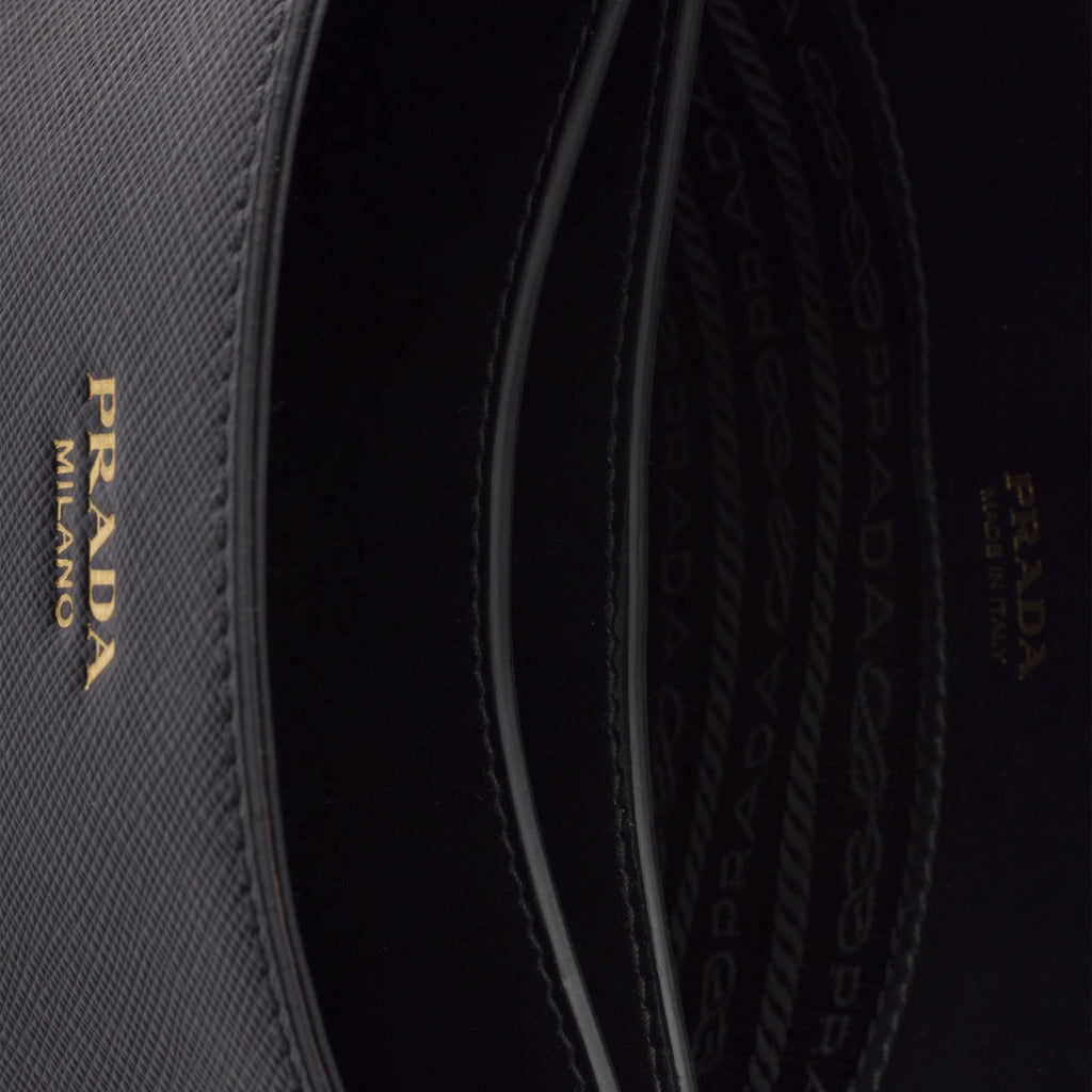 Prada Women's Saffiano Bucket Bag in Black