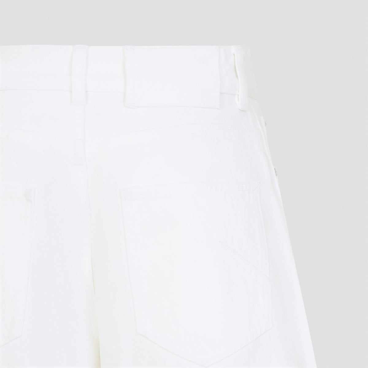 Alaia Women's Rodeo Light White Denim Trousers in Blanc - image 5