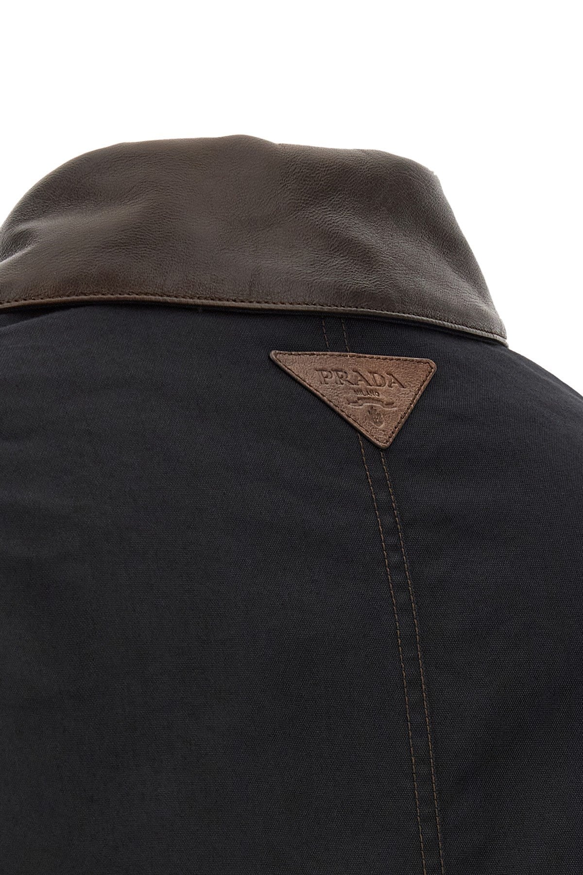 Prada Men's Padded Canvas Jacket in Black - view 5