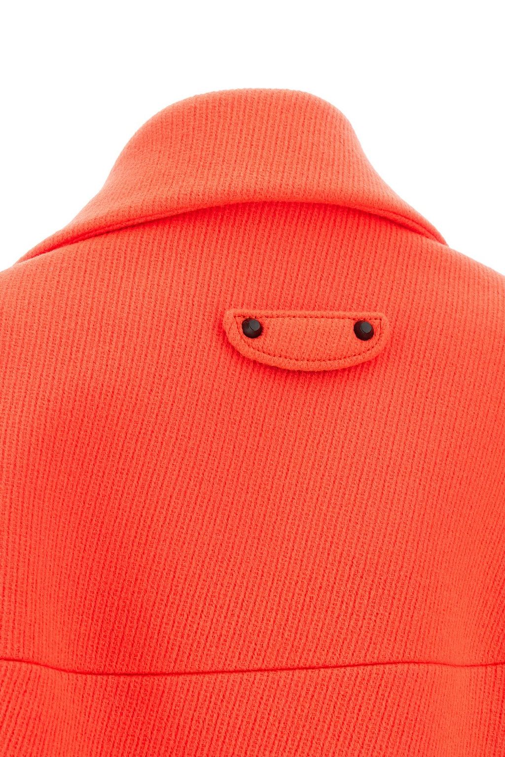 Balenciaga Women's Cape Coat in Orange Wool - view 5