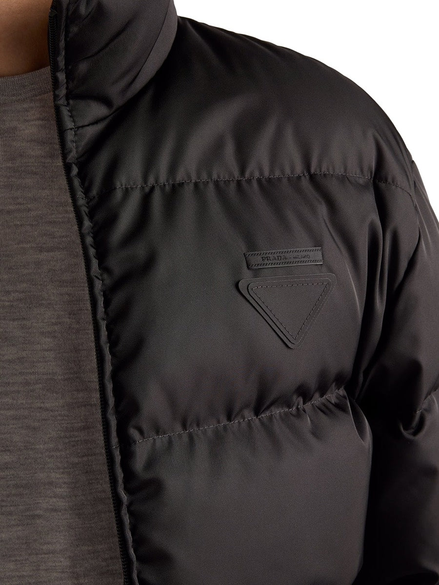 Prada Men's Re-Nylon Padded Jacket in Black