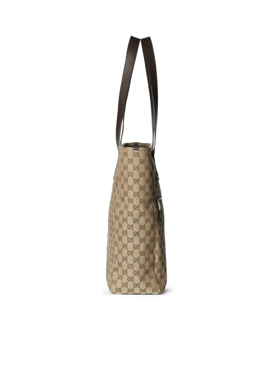 Gucci Men's GG Fabric Shopping Bag in Beige