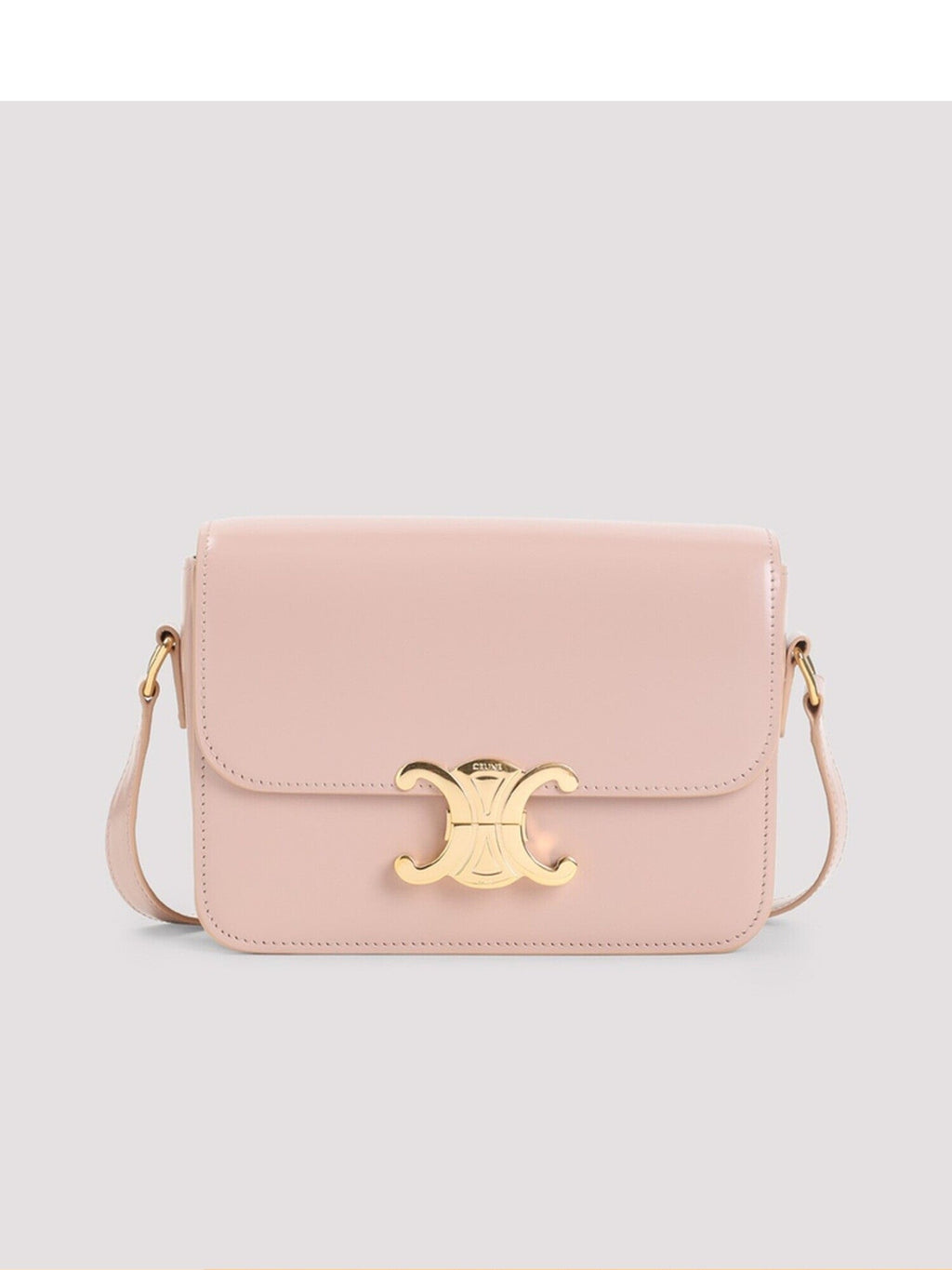 Celine Women's Teen Triomphe Small Shoulder Bag in Soft Peach
