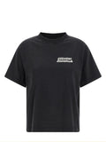 Balenciaga Women's Logo T-Shirt in Black