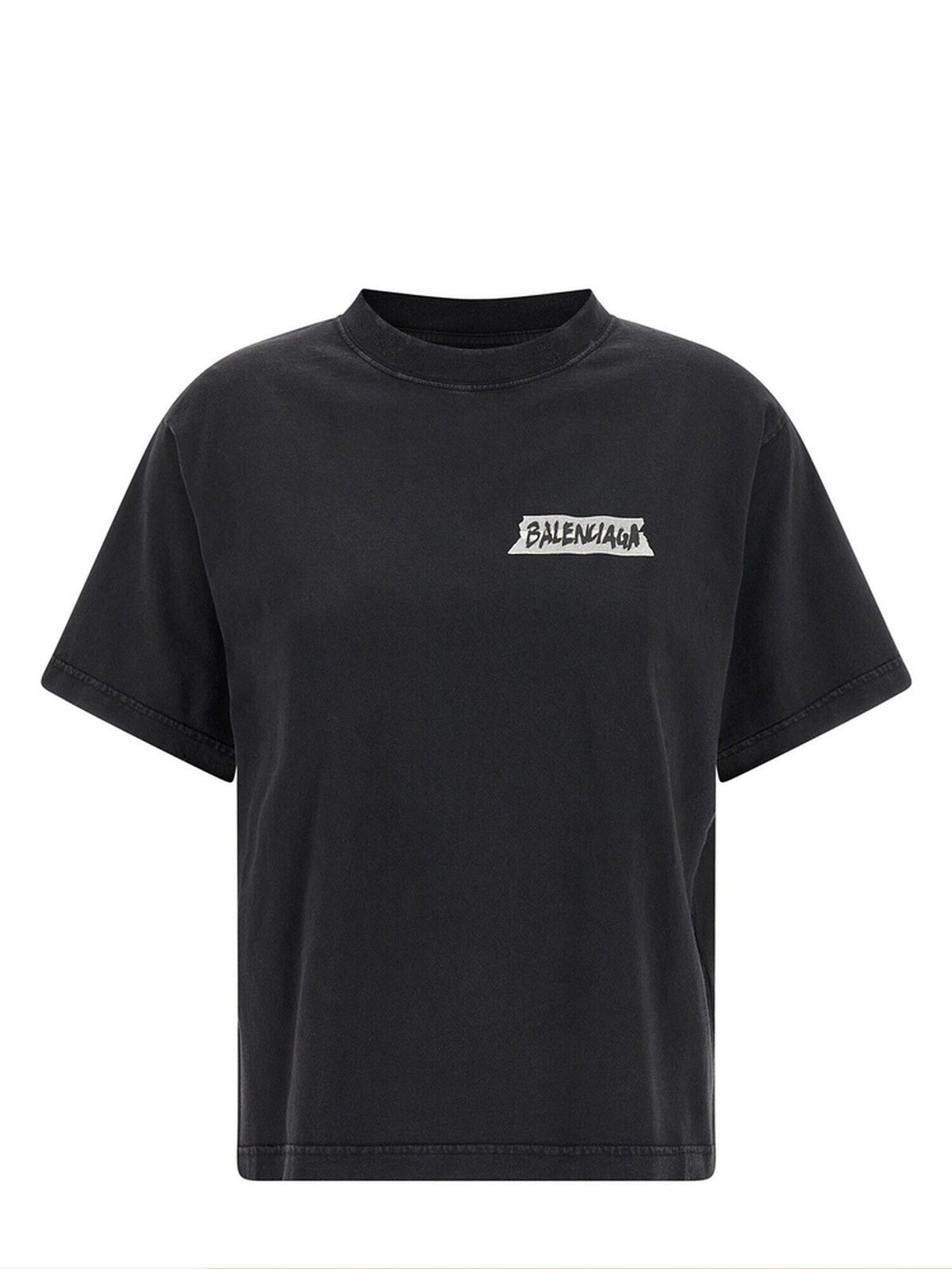 Balenciaga Women's Logo T-Shirt in Black