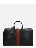 Gucci Men's Web Trademark Medium Bag in Black