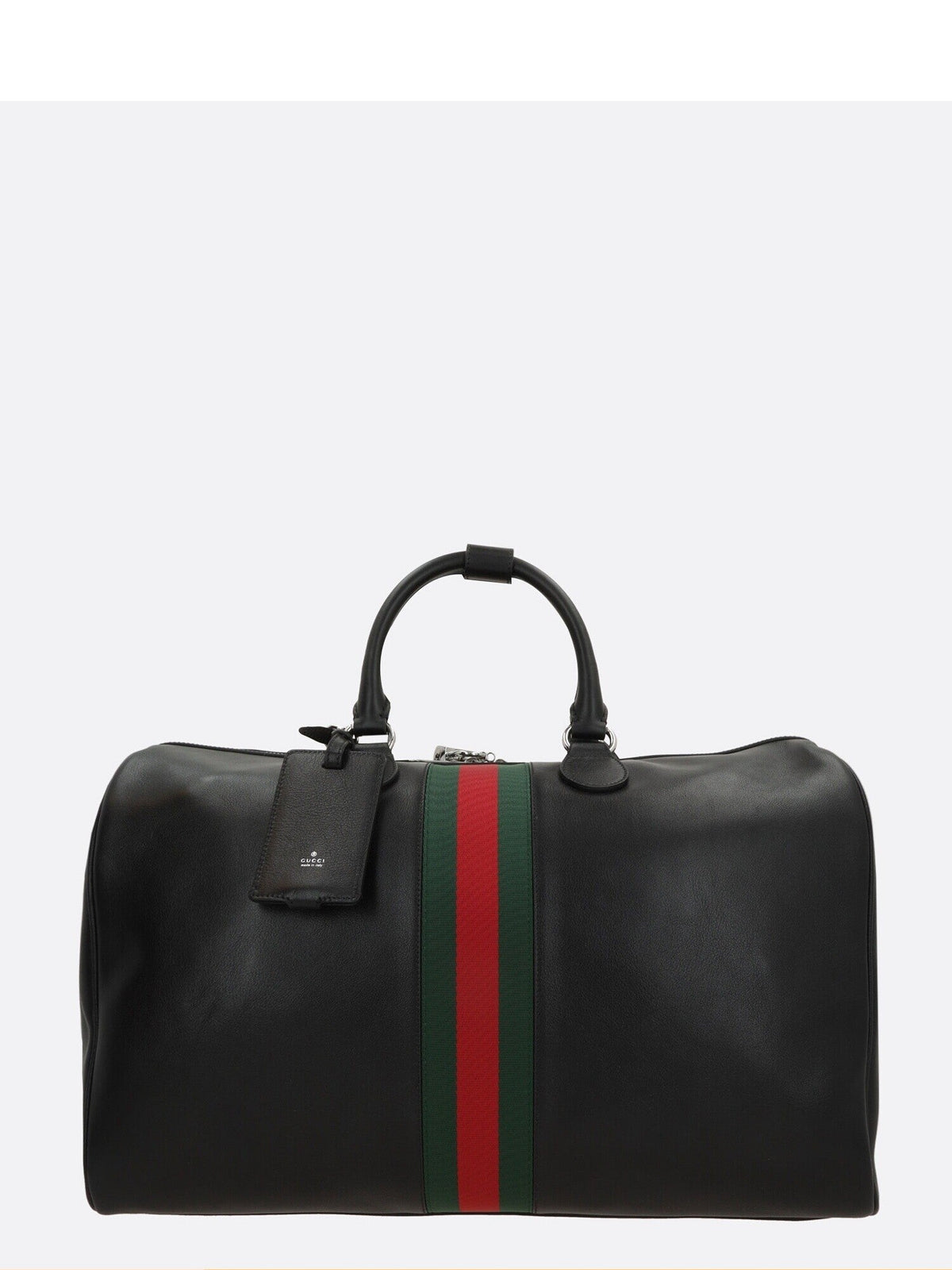 Gucci Men's Web Trademark Medium Bag in Black