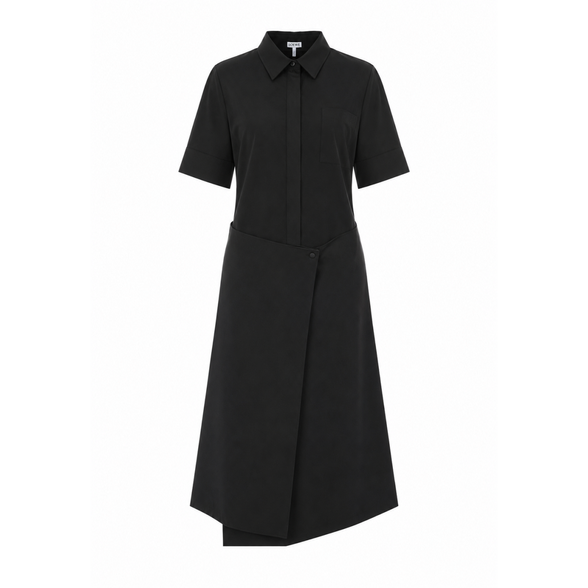Loewe Women's Cotton and Silk Dress in Black - view 1