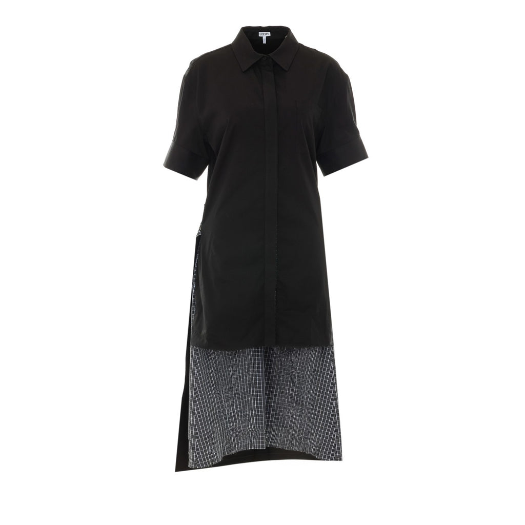 Loewe Women's Cotton and Silk Dress in Black - view 2