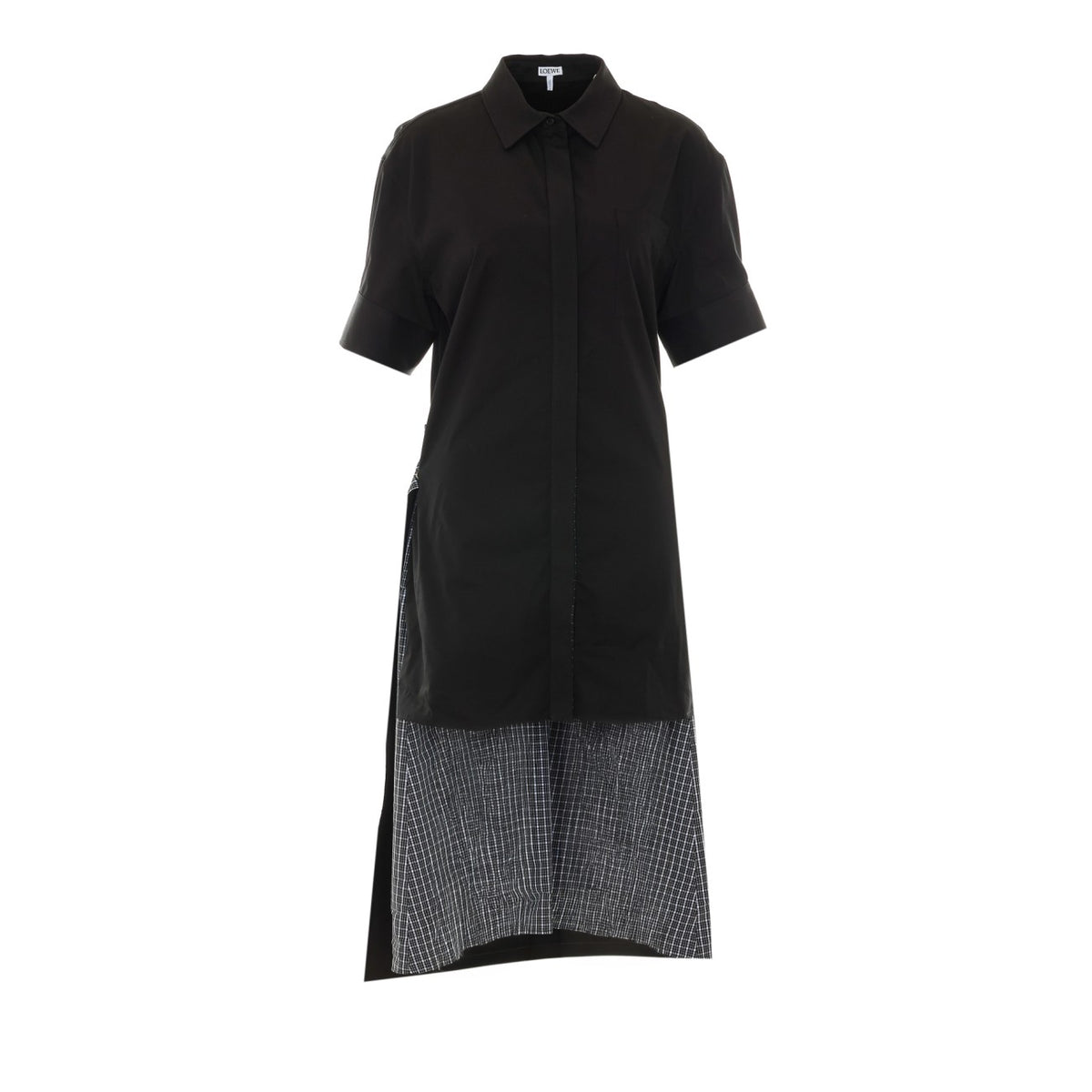 Loewe Women's Cotton and Silk Dress in Black - view 2