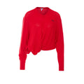 Loewe Women's Logo Monogram Wool Sweater in Red - view 1
