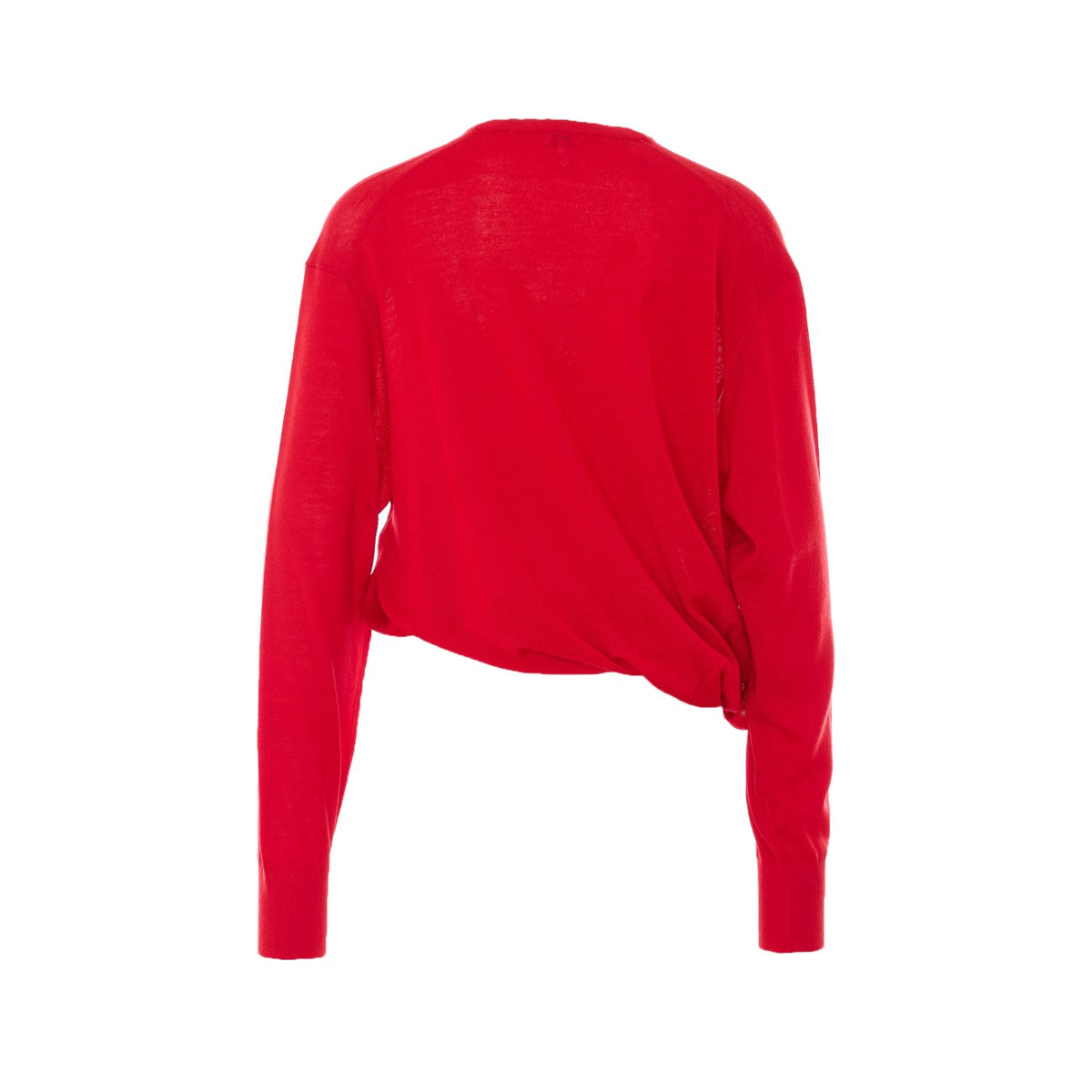 Loewe Women's Logo Monogram Wool Sweater in Red - view 2