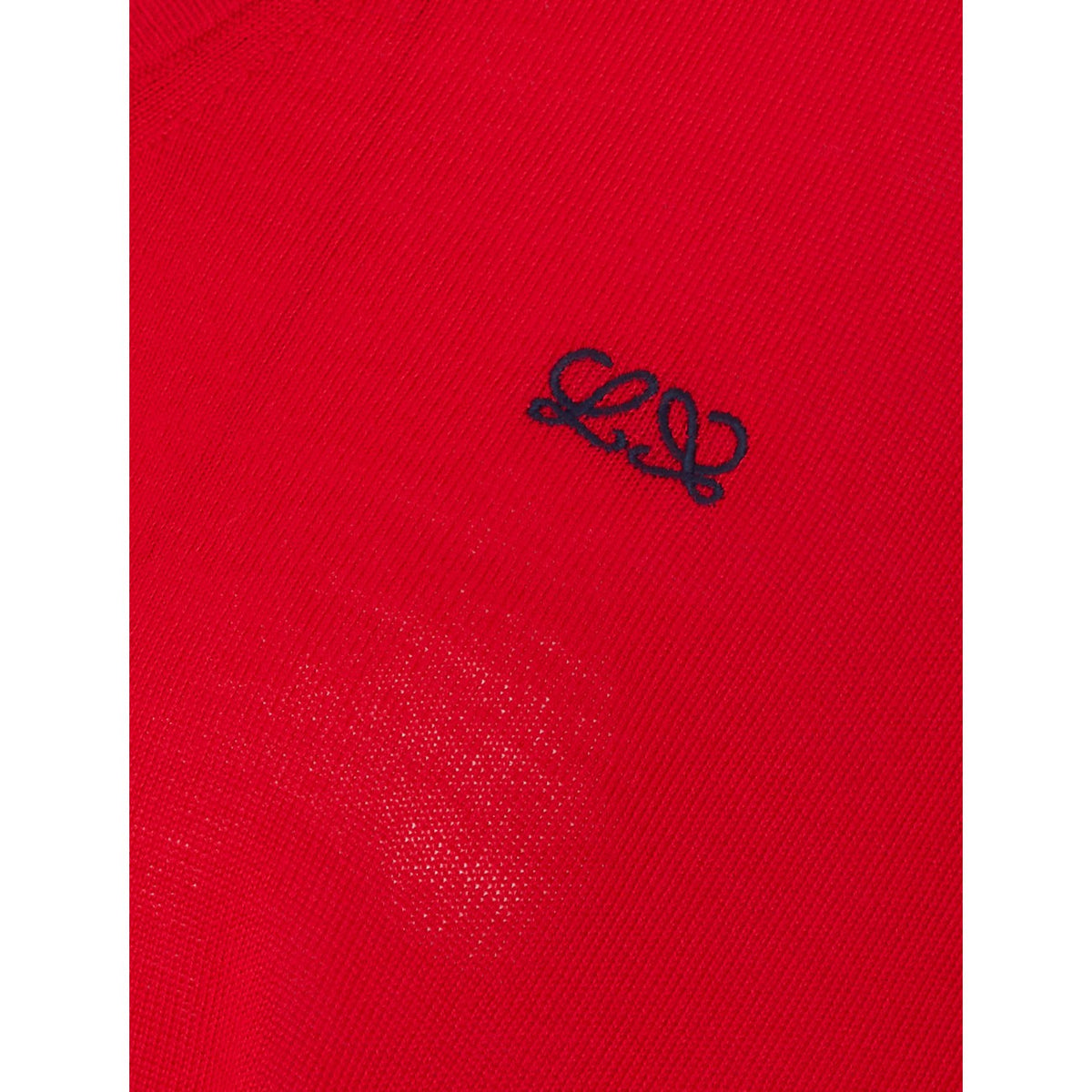 Loewe Women's Logo Monogram Wool Sweater in Red - view 3