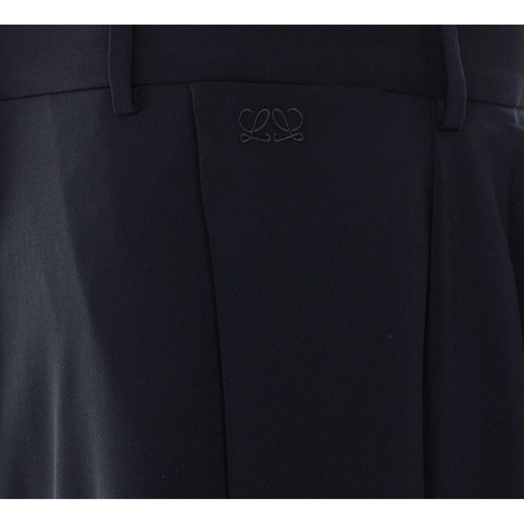 Loewe Women's Wide-Leg Wool Pants in Black - view 3