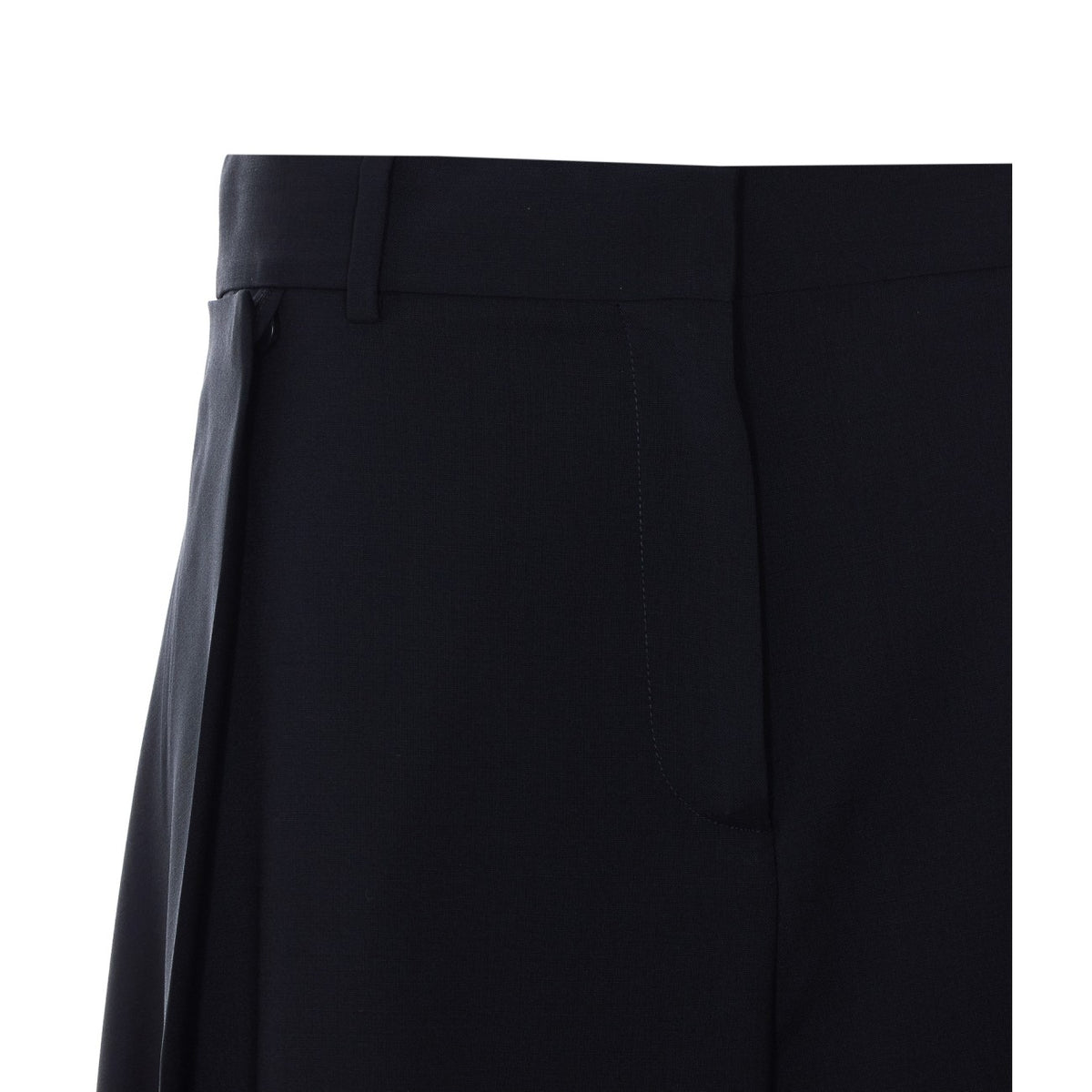 Loewe Women's Wide-Leg Wool Pants in Black - view 4