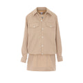 Loewe Women's Chemisier Cotton Dress in Beige - view 1