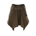 Loewe Women's Cargo Cotton Mini Skirt in Green - view 1