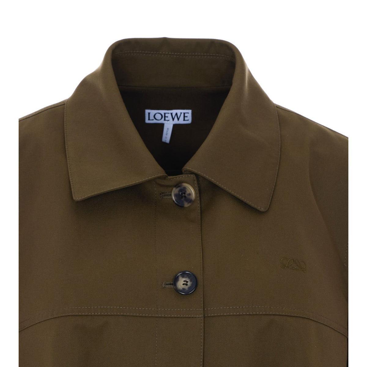 Loewe Women's Silk and Cotton Jacket in Green - view 4